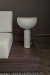 Kizu Table Lamp White Marble Large